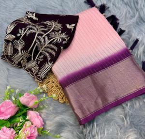 Dola jazi Saree Saree เย็บปักลายเสื้อใส่ทำงาน - Product Image 1