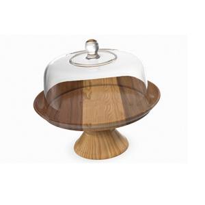 Custom Logo <b>Vintage</b> Style Wood <b>Cake</b> <b>Stand</b> Birthday and Wedding Party Used Celebration Walnut Finishing Handmade <b>Cake</b> <b>Stand</b> - Product Image 4