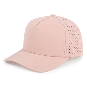 Casquette de baseball trucker à 5 panneaux avec trous laser, séchage rapide, pour l'été et le golf, style snapback vierge - Product Image 4