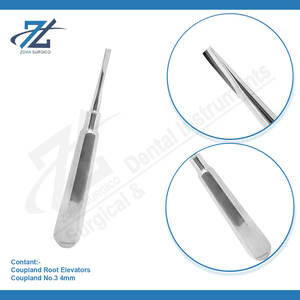 Coupland 4mm Root Elevators Filling Teeth High German Quality Stainless Steel <b>Dental</b> Extraction Elevator Manufacturer Pakistan - Product Image 3