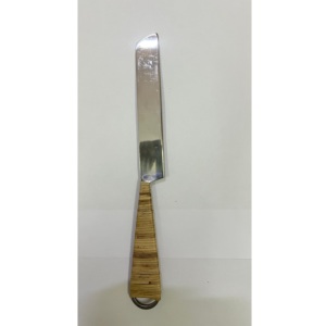 Poignée en rotin rustique serveur de gâteau spatule à dessert en acier inoxydable ferme moderne déco accessoire de cuisine naturel Offre Spéciale l'exportation - Product Image 6