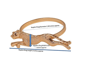 Home Craft Exports Rond de serviette de luxe personnalisable en métal de haute qualité en forme de Cheeta Vente chaude pour les mariages en 2025 - Product Image 4