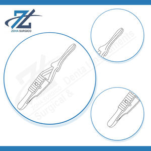 Pince de bouledogue Blalock 70mm, mâchoire lisse incurvée de 27mm, trou de poignée, pince d'occlusion vasculaire atraumatique, acier inoxydable chirurgical - Product Image 4