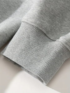 Sweat à capuche en molleton de haute qualité en coton mélangé Basics pour hommes Service OEM Conception de logo personnalisé Créez votre propre sweat à capuche Basics pour l'hiver - Product Image 4