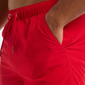 Couleurs personnalisées 100% Polyester hommes été Shorts de bain couleur unie maillots de bain tronc hommes Shorts de bain à vendre - Product Image 5
