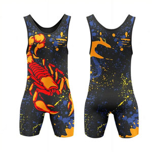 Uniformes de Lucha Libre Unisex Personalizados - Tela Elástica 100% Poliéster Transpirable y de Secado Rápido - Product Image 1
