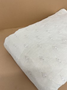 Vestido de tela de encaje de algodón bordado TELA DE ALGODÓN BORDADA - Product Image 3