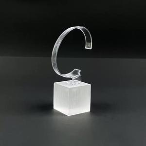 High Quality Custom Transparent Modern Acrylic Watch Display <b>Block</b> with C Cuff for Watch Shop Display for - Product Image 3
