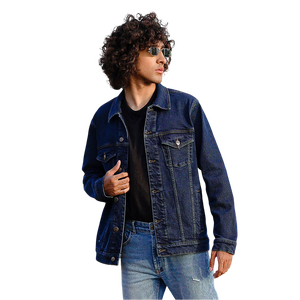 Men's Hooded Windproof Canvas <b>Denim</b> <b>Jackets</b> 100% Cotton Casual Solid Color Pocket Winter Stand Collar Front Logo High Quality - Product Image 3
