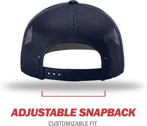 Casquette de Baseball réglable Snapback de camionneur unisexe marine solide personnalisable mode en plein air en gros - Product Image 5