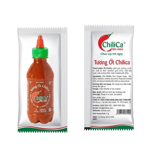 Chili Sauce chili fraîche Usine directe sans colorants 100% Vegan Piment épicé Sauce Sriracha 7g Sac pour tremper et cuisiner - Product Image 3