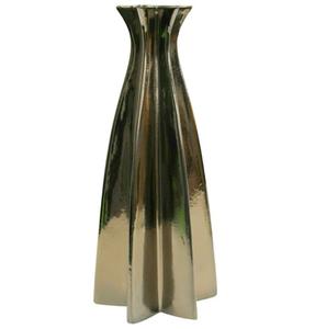 Florero de Metal de lujo moderno hecho a mano de tendencia reciente, Material de aluminio, Color dorado con logotipo personalizado, diseño de lujo - Product Image 1