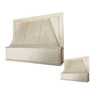 Couvercle de hotte de cuisine en bois Capot d'évent en bois personnalisé pour intérieurs traditionnels et contemporains Couvercle de hotte de cuisine en bois - Product Image 3