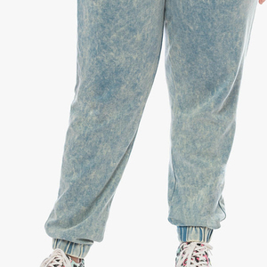 Venta al por mayor de ropa de algodón pesado de las mujeres gruesas personalizadas de impresión Casual Mujeres ácido lavado Jogger Pant - Product Image 5