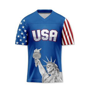 Novedad de 2025, camisetas de fútbol americano de talla XL hechas a medida con número de nombre, ropa deportiva de manga corta, camisetas para verano - Product Image 3