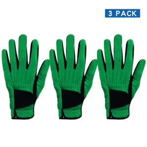 Gants de golf verts personnalisés de haute qualité pour hommes respirants en cuir véritable fabrication professionnelle pour un usage sportif - Product Image 5