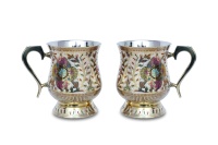 Chope à bière artisanale en laiton plaqué, design cachemire, moderne, traditionnel, antique, pour bar à domicile et cadeaux