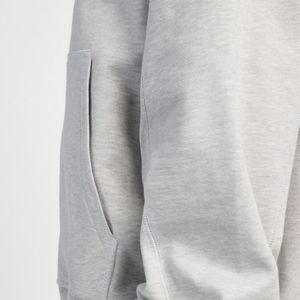 Sweat à capuche 100% coton pour hommes, coupe courte, confortable, cousu, brodé, logo sur la poitrine, méthode de tissage tricotée décorative - Product Image 5