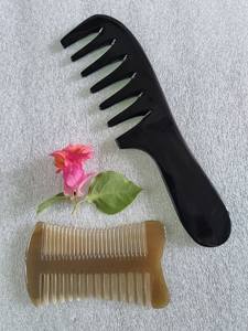 Peine para el Cabello de Cuerno de Búfalo Hecho a Mano de Alta Gama, Estilo Amor, Duradero, Suave, Pulido, Antiestático, para el Cuidado del Cabello, Obra de Arte Coleccionable - Product Image 2