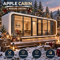 Cabine de luxe mobile de 20 pieds, bureau extérieur, pod de travail mobile pour jardin