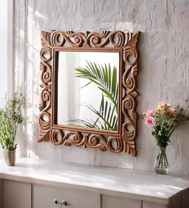 Espejo Decorativo de Pared de Madera Moderno y de Lujo para Comedor y Sala de Estar, Hecho a Mano, Ecológico, Azora Industries - Product Image 3