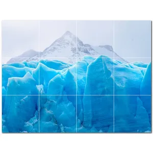 Mural de pared de azulejos de cerámica glaciar PT500732 24 \ "W X 18 \" H Juego de 12 azulejos de cerámica 6x6 - Product Image 1