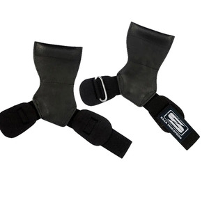 Poignée en caoutchouc néoprène/polyester lourd en gros pour la gymnastique d'haltérophilie-noir de haute qualité personnalisable - Product Image 4