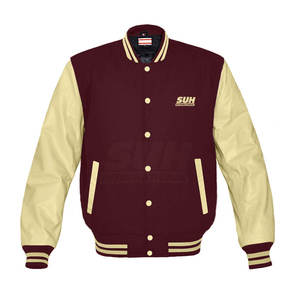 เสื้อแจ็คเก็ตเลตเตอร์แมนผ้าฝ้าย 100% คอตั้ง ระบายอากาศได้ดี เป็นมิตรกับสิ่งแวดล้อม ดีไซน์เฉพาะตัวสั่งทำได้  สำหรับฤดูหนาว วางจำหน่ายออนไลน์ - Product Image 1