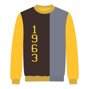 Iota Phi Theta maglione 1963 marrone 3 Tone divino a nove maglia abbigliamento greco confraternita Pullover invernale di alta qualità abbigliamento - Product Image 2