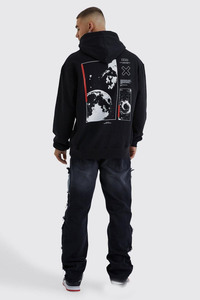 Sweatshirts à capuche pour hommes unisexe épais 100% coton avec logo personnalisé respirant à séchage rapide avec épaules tombantes - Product Image 2