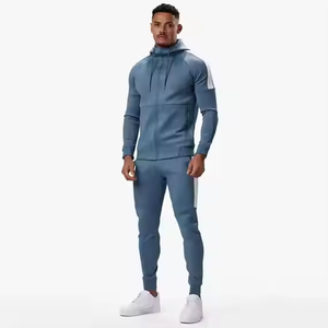 Ensemble de vêtements de sport pour homme, 5 pièces, à séchage rapide, surdimensionné, comprenant un t-shirt de compression, un pantalon de survêtement et un sweat-shirt - Product Image 4