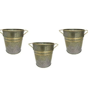 Maceta de Metal de alta calidad, decoración de jardín para restaurante de Hotel, maceta de Metal de hierro, nuevo diseño hecho a mano para el hogar y el jardín - Product Image 1