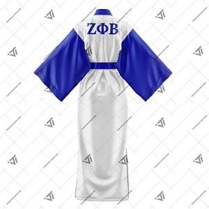 ชุดคลุมกิโมโนผ้าไหมปักลายสำหรับสตรีชุดกลางคืนชุดกระโปรงกรีก - Product Image 2