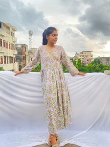 Haute qualité femmes longue Kimono Robe tunique ethnique Kimono Robes robes décontractées imprimer indien impression à la mode Maxi robes bohèmes - Product Image 2