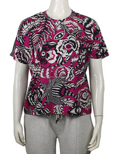 2024 nouveau été femmes luxe qualité T-Shirt personnalisé impression numérique Patchwork OEM Service prix de gros - Product Image 4