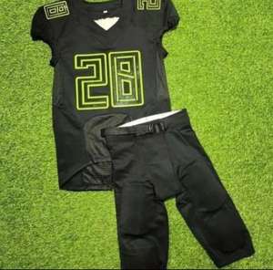 Camiseta de Fútbol Americano Personalizada, Uniforme de Fútbol Americano Transpirable de Malla Sublimada con Nombre de Equipo y Nombre de Jugador Personalizados - Product Image 6