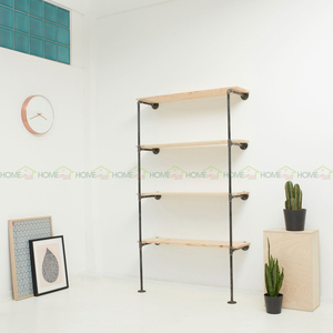 KDD68007-4-Tier Pipe <b>Storage</b> Rack 120x30x180 cm Single Wall Shelf for <b>Kitchen</b> Bathroom Home Use Made of Cloth - Product Image 5