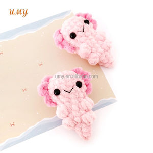 Personalizado Plushie anfibios lagarto Albino Ajolote Peluche Axolotl mascota de peluche Crochet <span class=keywords><strong>Animal</strong></span> Amigurumi bebé suave juguetes muñeca - Product Image 5