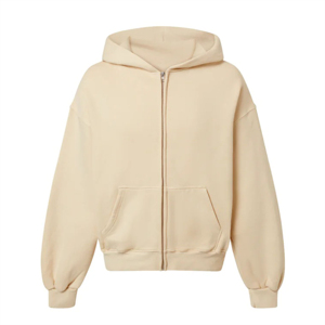 Sudadera con capucha de invierno de peso pesado Premium para hombre, nueva moda, sudadera con estampado de lujo, ropa de calle personalizada, cremallera con capucha alta, teñido liso - Product Image 1
