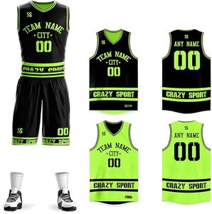 Maillots de basket-ball personnalisés réversibles de haute qualité pour hommes chemise athlétique sans manches en maille unie vêtements de basket-ball d'équipe personnalisés - Product Image 1