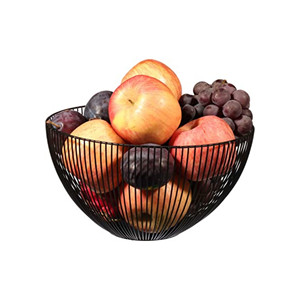 Corbeille de fruits en fer tissé de vente chaude avec revêtement en poudre pour le stockage et l'organisation de la cuisine à domicile - Product Image 1
