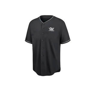Uniforme de Béisbol Transpirable de Secado Rápido 100% Poliéster con Cuello en V, Colores y Logotipo Personalizados para Hombres Adultos - Último Diseño para Práctica - Product Image 4