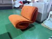 Fauteuil de salon moderne et élégant capitonné pour la maison, le bureau et l'appartement, marque Disen