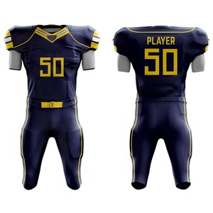 Uniforme de fútbol americano transpirable disponible en venta al por mayor Uniforme de fútbol de Jersey americano totalmente personalizado con peso ligero - Product Image 2