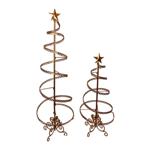 Bronze Antique Decorative Sculpture Beautiful Design LED Lighting Metal Figurine for Festival & Home Christmas Tree Gifting - Product Image 2