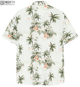 เสื้อเชิ้ตแขนสั้นคอวีติดกระดุมลายดอกไม้สไตล์ทรอปิคอลสำหรับผู้หญิงใส่เที่ยวช่วงฤดูร้อน - Product Image 5