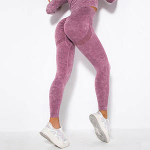 Leggings de Yoga sans couture taille haute pour l'entraînement, pantalon de Sport de Fitness confortable, leggings de gymnastique légers de couleur unie - Product Image 5