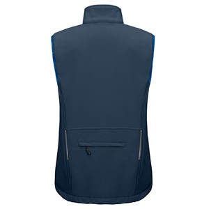 Gilet en softshell 100% polyester pour femme, vêtement d'extérieur, fermeture éclair sur le devant, vêtement d'hiver sans manches, service OEM, impression personnalisée, gilet en softshell - Product Image 2