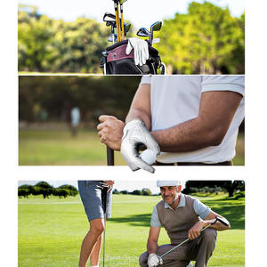 Professional Adults' Anti-Slip Golf Gloves Great Feel Natural Sheep White Genuine Leather Lightweight Hand Sports Hand Grips - Product Image 3