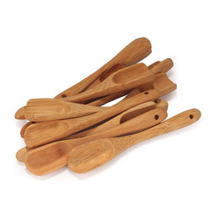 Bio-compostable bamboo scoop <b>and</b> spoon zero-waste kitchen accessories natural scoops for <b>jar</b> containers - Product Image 3